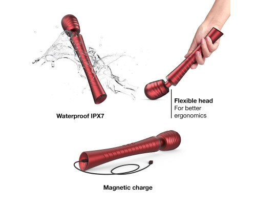 Вібромасажер MAN.WAND EDGY Velvet Red
