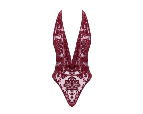 Боді Noir Handmade F386 Kink Royal cascade bodysuit M