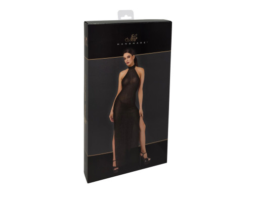 Сукня Noir Handmade F372 Onyx Twin-slit Long dress XL