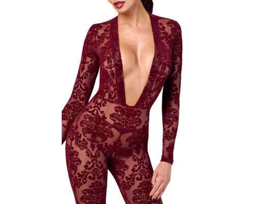 Бодістокінг Noir Handmade F382 Kink Royal Catsuit XS