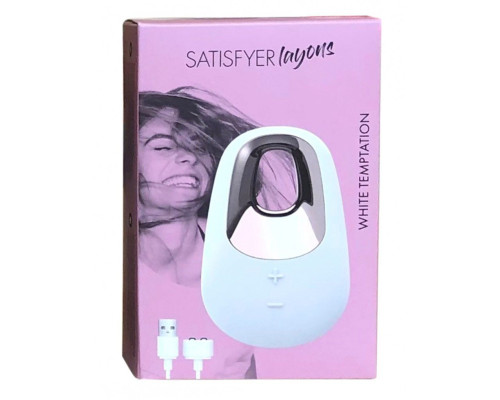 Потужний вібратор Satisfyer Lay-On - White Temptation, водонепроникний