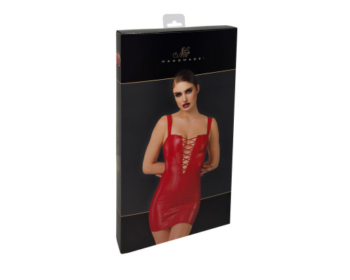 Сукня Noir Handmade F364 Bombshell Lace-Up Mini Dress Red S