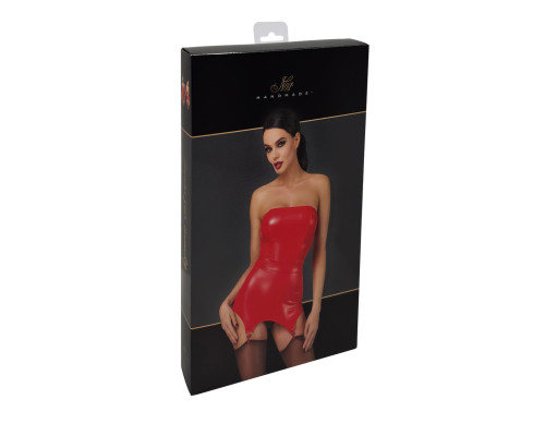 Корсет із підв'язками для панчіх Noir Handmade F368 Bombshell Fierce Corset-belt Red S