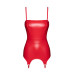 Корсет із підв'язками для панчіх Noir Handmade F368 Bombshell Fierce Corset-belt Red S