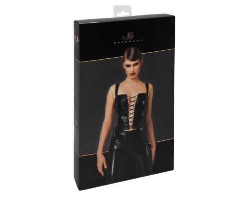Корсет Noir Handmade F379 Dominae Frontbind PVC Corset Top XL