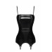 Корсет з підв'язками для панчіх Noir Handmade F381 Dominae Venom PVC corset-belt XL