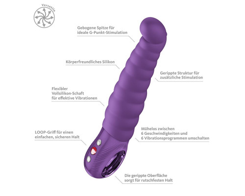 Вібратор точки G Fun Factory PATCHY PAUL Dark Violet, гнучкий, 12 режимів