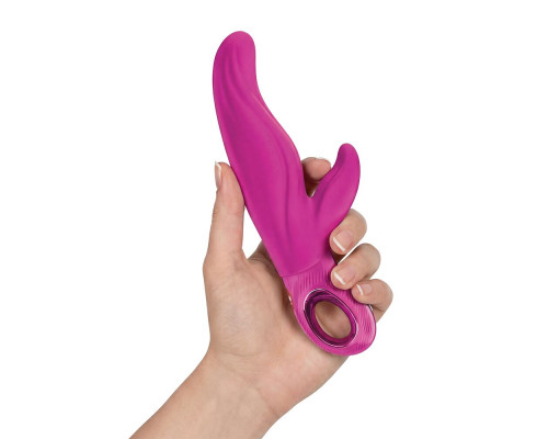 Вібратор-кролик для точки А Fun Factory LADY BI Magenta, 2 мотори, 12 режимів