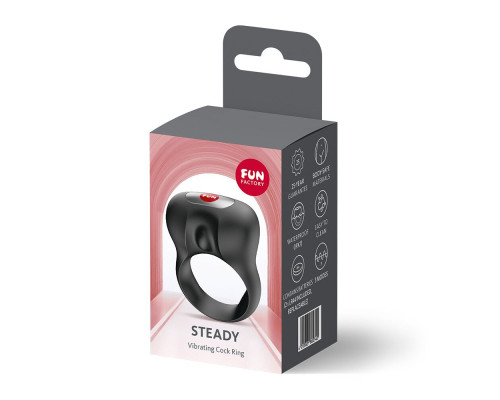 Ерекційне віброкільце Fun Factory Steady Black