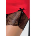 Розпродаж!!! Сорочка приталена з чашечками BRIDA CHEMISE red XXL/XXXL - Passion Exclusive, трусики