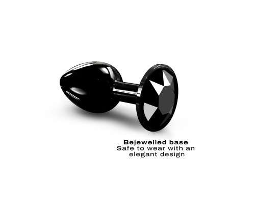 Металева анальна пробка з кристалом Dorcel Diamond Plug Black S (м'яте паковання!!!)