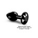 Металева анальна пробка з кристалом Dorcel Diamond Plug Black S (м'яте паковання!!!)