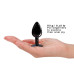 Металева анальна пробка з кристалом Dorcel Diamond Plug Black S (м'яте паковання!!!)
