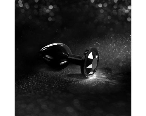 Металева анальна пробка з кристалом Dorcel Diamond Plug Black S (м'яте паковання!!!)