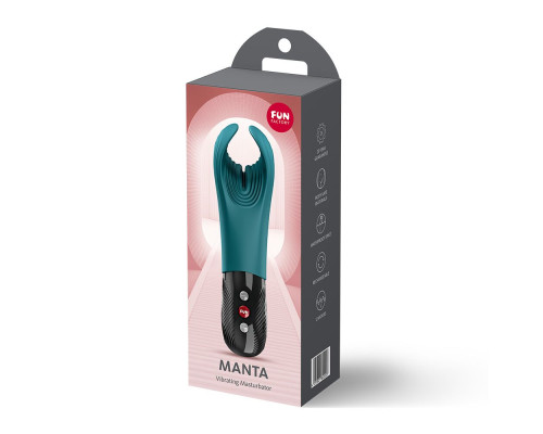 Вібратор для пеніса Fun Factory MANTA Bottle Green, підходить для парних ігор