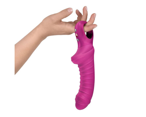 Вібратор для точки G Fun Factory TIGER Magenta, ребристий, підходить для анальної стимуляції