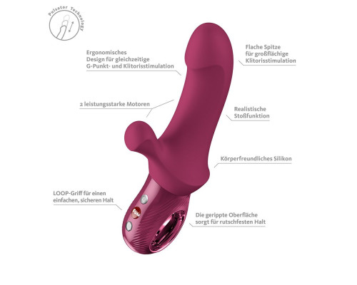 Пульсатор Fun Factory Bi Stronic Curve Wine Red
