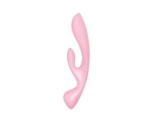 Двосторонній вібратор-кролик Satisfyer Triple Oh Pink (м'яте паковання!!!)
