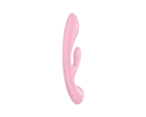 Двосторонній вібратор-кролик Satisfyer Triple Oh Pink (м'яте паковання!!!)