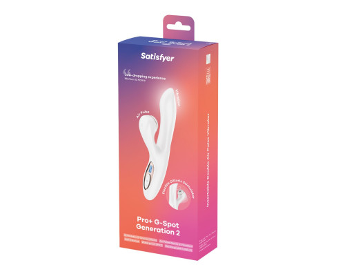 Вакуумний вібратор-кролик Satisfyer Pro+ G-Spot Generation 2 Wihte (м'яте паковання!!!)