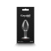 Скляна анальна пробка NS Novelties Crystal - Desires - Red Heart - Medium