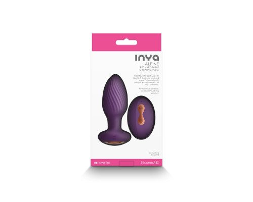 Анальна пробка з вібрацією NS Novelties INYA - Alpine - Purple