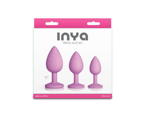 Набір анальних пробок NS Novelties INYA - Triple Ace Kit - Blush
