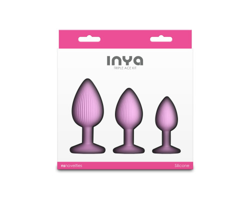 Набір анальних пробок NS Novelties INYA - Triple Ace Kit - Blush