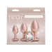Набір анальних пробок NS Novelties Rear Assets - Trainer Kit - Iridescent Champagne - Clear Gem