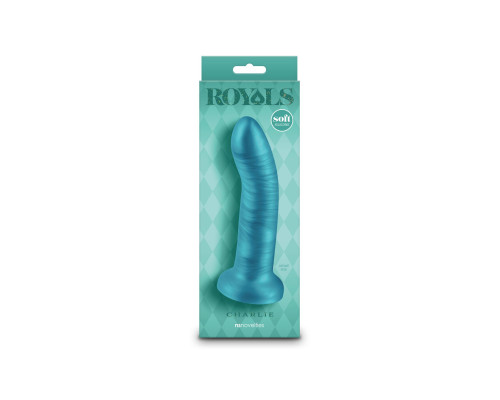 Дилдо NS Novelties Royals - 6" Charlie - Metallic Teal