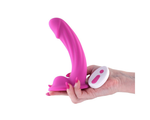 Ділдо з вібрацією NS Novelties Colours - Curve - Vibrating - 6" Dildo - Pink