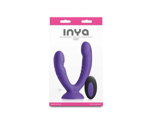 Подвійний ділдо з вібрацією NS Novelties INYA - Duet - Purple
