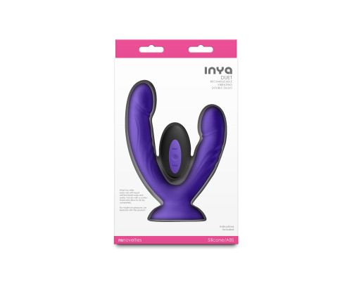 Подвійний ділдо з вібрацією NS Novelties INYA - Duet - Purple