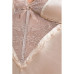 (SALE) Сорочка приталена з чашечками LOTUS CHEMISE cream L/XL - Passion Exclusive, трусики