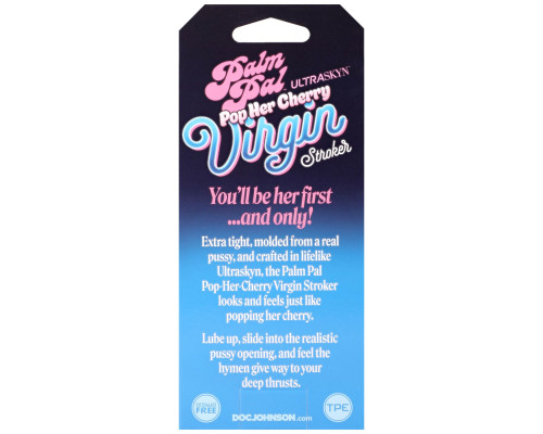 Мастурбатор Doc Johnson Palm Pal Virgin Stroker with Pop Her Cherry Juice