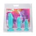 Набір анальних пробок Doc Johnson Crystal Jellies - Anal Starter Kit- Teal