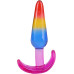 Набір анальних пробок Doc Johnson Crystal Jellies - Anal Trainer Set - Rainbow