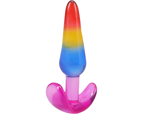 Набір анальних пробок Doc Johnson Crystal Jellies - Anal Trainer Set - Rainbow