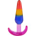 Набір анальних пробок Doc Johnson Crystal Jellies - Anal Trainer Set - Rainbow