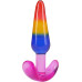 Набір анальних пробок Doc Johnson Crystal Jellies - Anal Trainer Set - Rainbow