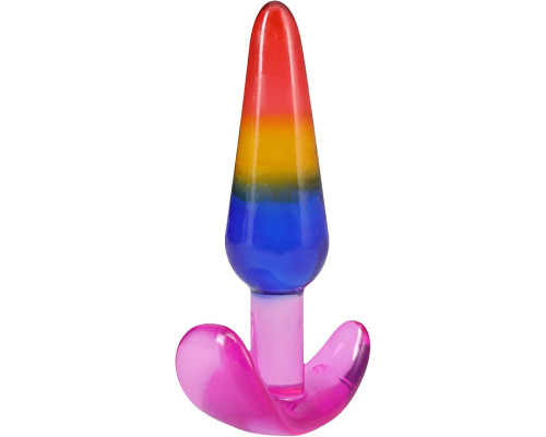 Набір анальних пробок Doc Johnson Crystal Jellies - Anal Trainer Set - Rainbow