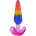 Набір анальних пробок Doc Johnson Crystal Jellies - Anal Trainer Set - Rainbow
