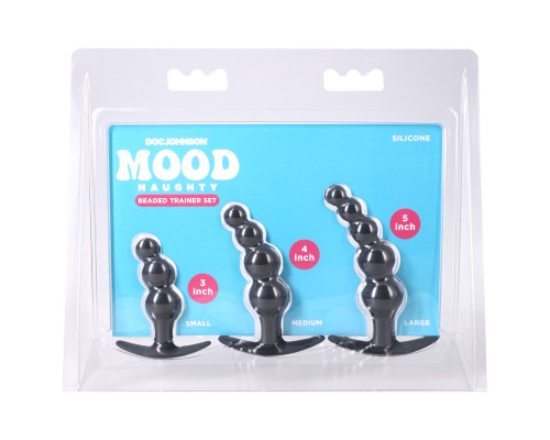 Набір анальних іграшок Doc Johnson Mood Naughty Beaded Trainer Set