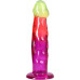 Фалоімітатор Doc Johnson Crystal Jellies - 7.5 Inch Classic Dong - Rainbow