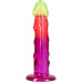 Фалоімітатор Doc Johnson Crystal Jellies - 7.5 Inch Classic Dong - Rainbow