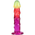 Фалоімітатор Doc Johnson Crystal Jellies - 7.5 Inch Classic Dong - Rainbow
