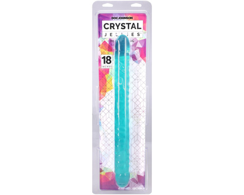 Фалоімітатор двосторонній Doc Johnson Crystal Jellies Double Dong