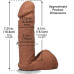 Фалоімітатор Doc Johnson The Realistic Cock ULTRASKYN - 6 Inch with Balls Caramel