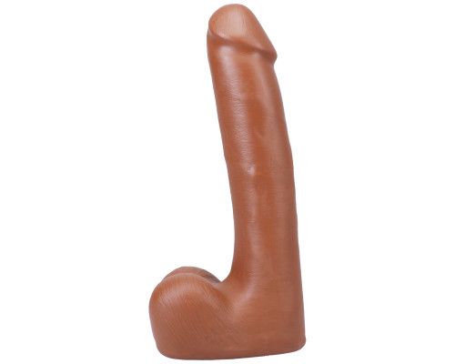 Фалоімітатор Doc Johnson The Realistic Cock ULTRASKYN - 9 Inch with Balls Caramel