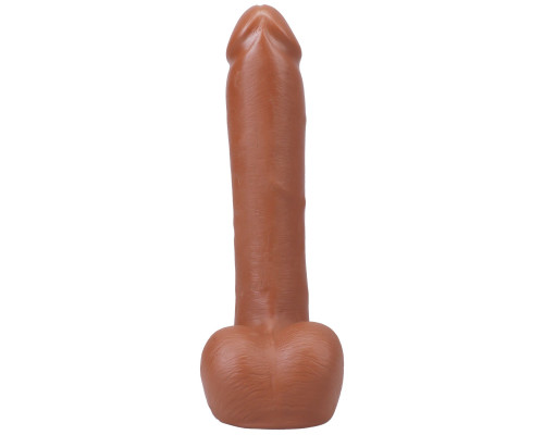 Фалоімітатор Doc Johnson The Realistic Cock ULTRASKYN - 9 Inch with Balls Caramel